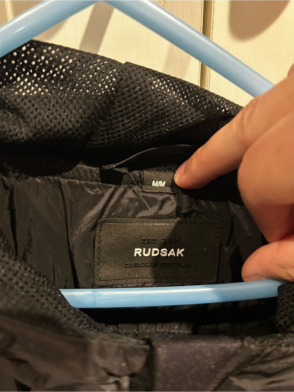 RUDSAK Black Quilted-Trim Jacket
